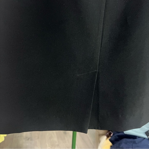 LAURA Classic Plus Size Black Pencil Skirt Formal Midi Skirt Back Slit Size 14 - Picture 4 of 8